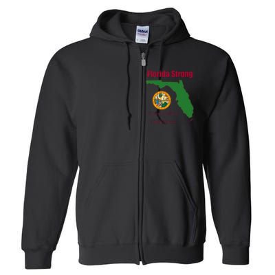 Florida Strong Come Hell Or High Water Full Zip Hoodie