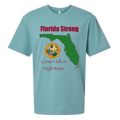 Florida Strong Come Hell Or High Water Sueded Cloud Jersey T-Shirt