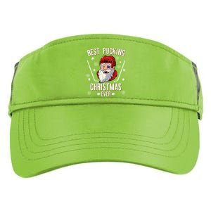 Funny Santa Claus Ice Hockey Best Pucking Christmas Gift Adult Drive Performance Visor