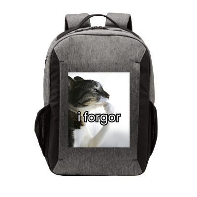 funny silly cat meme i forgor cringe brainrot meme Vector Backpack