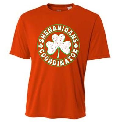 Funny Shenanigans Coordinator For St Patricks Day Cooling Performance Crew T-Shirt