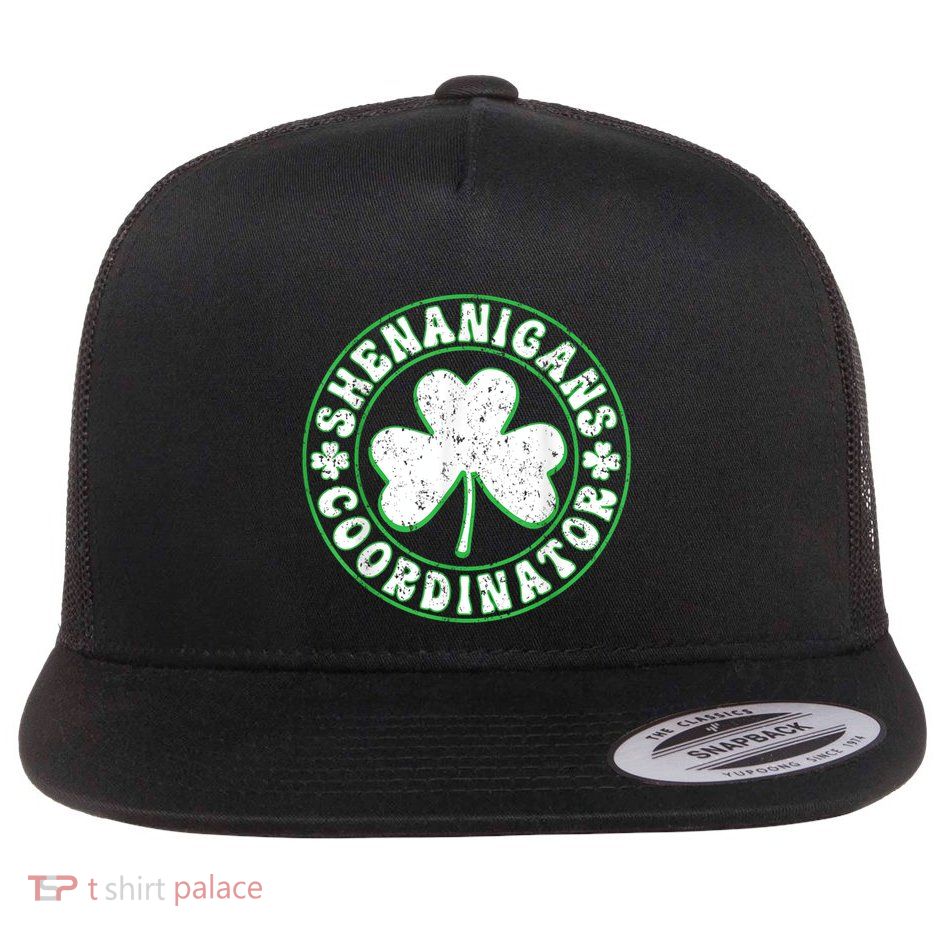 Funny Shenanigans Coordinator For St Patricks Day Flatbill Hat