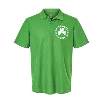 Funny Shenanigans Coordinator For St Patricks Day Softstyle Adult Sport Polo