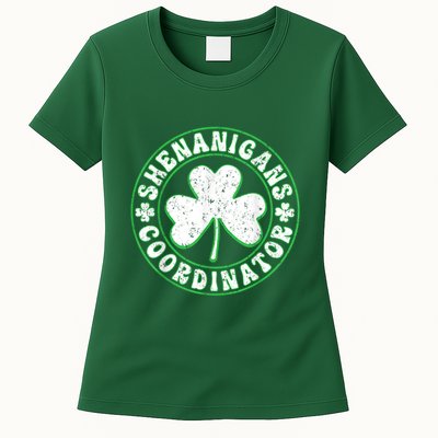 Funny Shenanigans Coordinator For St Patricks Day Womens T-Shirt