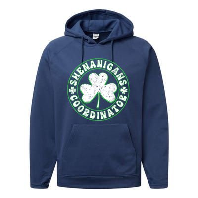 Funny Shenanigans Coordinator For St Patricks Day Performance Fleece Hoodie