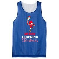 Flamingo Santa Claus Christmas Merry Flocking Christmas Pun Gift Mesh Reversible Basketball Jersey Tank