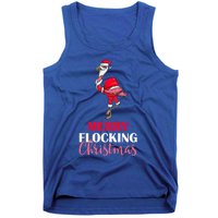 Flamingo Santa Claus Christmas Merry Flocking Christmas Pun Gift Tank Top