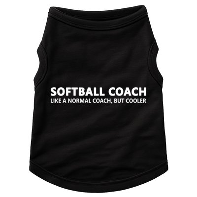Funny Softball Coach Definition Softball Coach Gift Doggie Tank