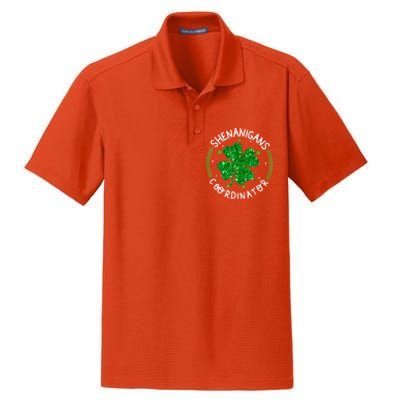 Funny Shenanigans Coordinator For St Patricks Day Dry Zone Grid Polo