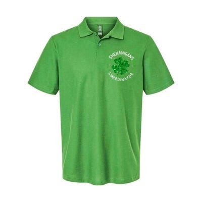 Funny Shenanigans Coordinator For St Patricks Day Softstyle Adult Sport Polo