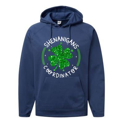 Funny Shenanigans Coordinator For St Patricks Day Performance Fleece Hoodie