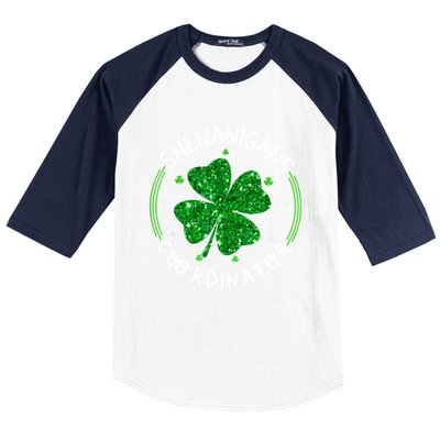 Funny Shenanigans Coordinator For St Patricks Day Baseball Sleeve Shirt