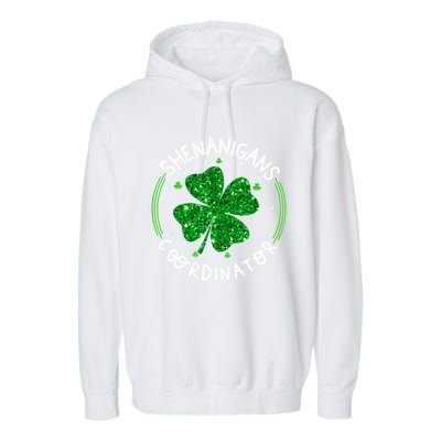 Funny Shenanigans Coordinator For St Patricks Day Garment-Dyed Fleece Hoodie