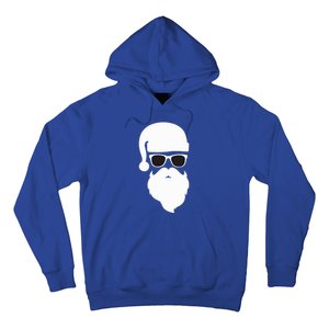 Funny Santa Claus Face Sunglasses with Hat Beard Christmas  Hoodie