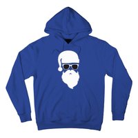 Funny Santa Claus Face Sunglasses with Hat Beard Christmas  Hoodie