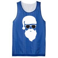 Funny Santa Claus Face Sunglasses with Hat Beard Christmas  Mesh Reversible Basketball Jersey Tank