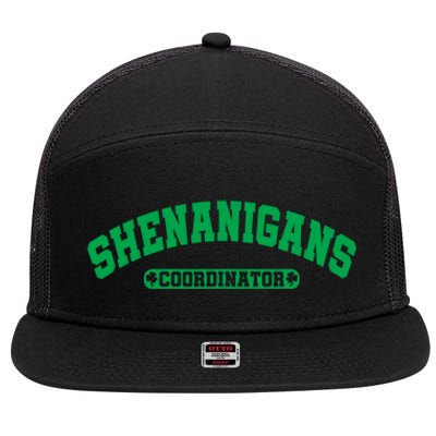 Funny Shenanigans Coordinator For St Patricks Day 7 Panel Mesh Trucker Snapback Hat