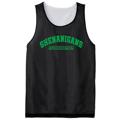 Funny Shenanigans Coordinator For St Patricks Day Mesh Reversible Basketball Jersey Tank