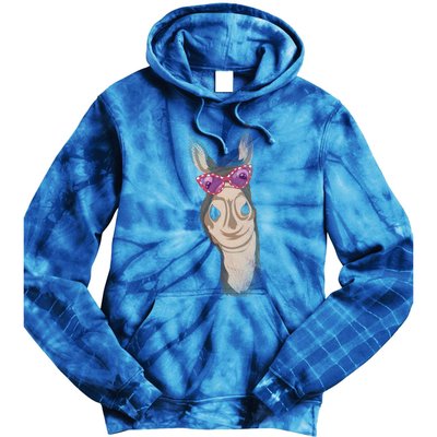 Funny Sunglasses Cool Farm Animal Farmer Donkey Cool Gift Tie Dye Hoodie