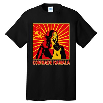 Fun Socialist Comrade Kamala Commie La Harris 2024 Kammunism Tall T-Shirt