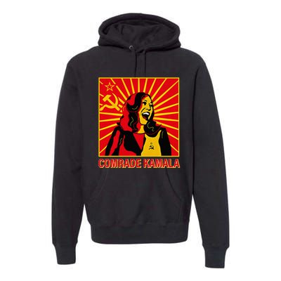 Fun Socialist Comrade Kamala Commie La Harris 2024 Kammunism Premium Hoodie