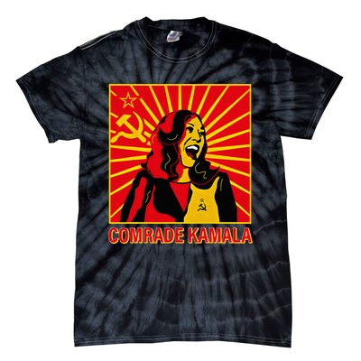 Fun Socialist Comrade Kamala Commie La Harris 2024 Kammunism Tie-Dye T-Shirt