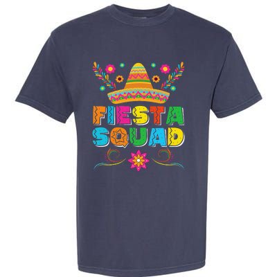 Fiesta Squad Cinco De Mayo Family Matching Mexican Sombrero Garment-Dyed Heavyweight T-Shirt