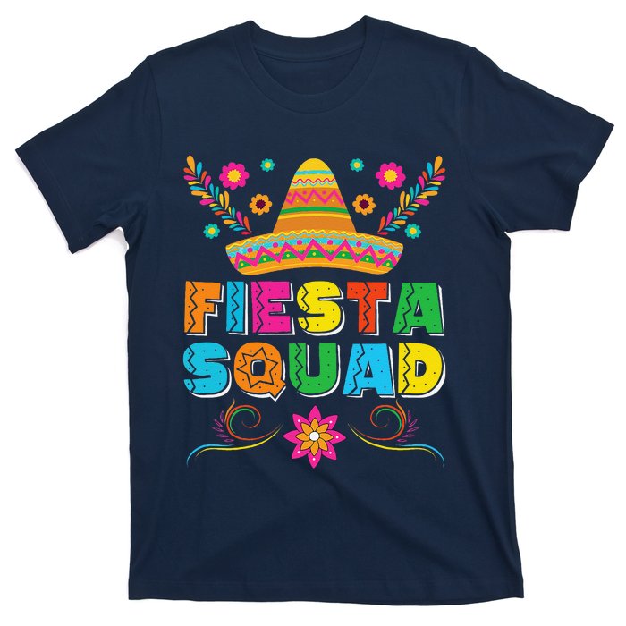 Fiesta Squad Cinco De Mayo Family Matching Mexican Sombrero T-Shirt