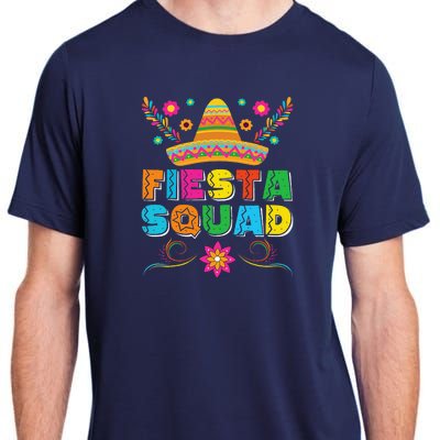 Fiesta Squad Cinco De Mayo Family Matching Mexican Sombrero Adult ChromaSoft Performance T-Shirt