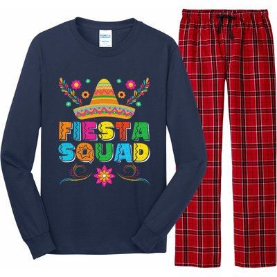 Fiesta Squad Cinco De Mayo Family Matching Mexican Sombrero Long Sleeve Pajama Set