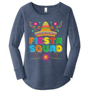 Fiesta Squad Cinco De Mayo Family Matching Mexican Sombrero Women's Perfect Tri Tunic Long Sleeve Shirt