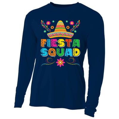 Fiesta Squad Cinco De Mayo Family Matching Mexican Sombrero Cooling Performance Long Sleeve Crew