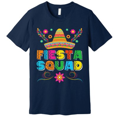 Fiesta Squad Cinco De Mayo Family Matching Mexican Sombrero Premium T-Shirt