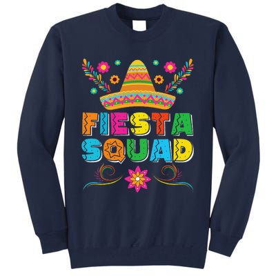 Fiesta Squad Cinco De Mayo Family Matching Mexican Sombrero Tall Sweatshirt