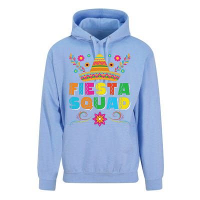 Fiesta Squad Cinco De Mayo Family Matching Mexican Sombrero Unisex Surf Hoodie