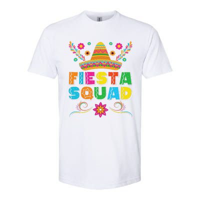 Fiesta Squad Cinco De Mayo Family Matching Mexican Sombrero Softstyle CVC T-Shirt