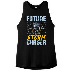 Future Storm Chaser Funny Meteorologist Storm Hunter Ladies PosiCharge Tri-Blend Wicking Tank