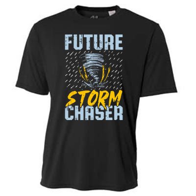 Future Storm Chaser Funny Meteorologist Storm Hunter Cooling Performance Crew T-Shirt