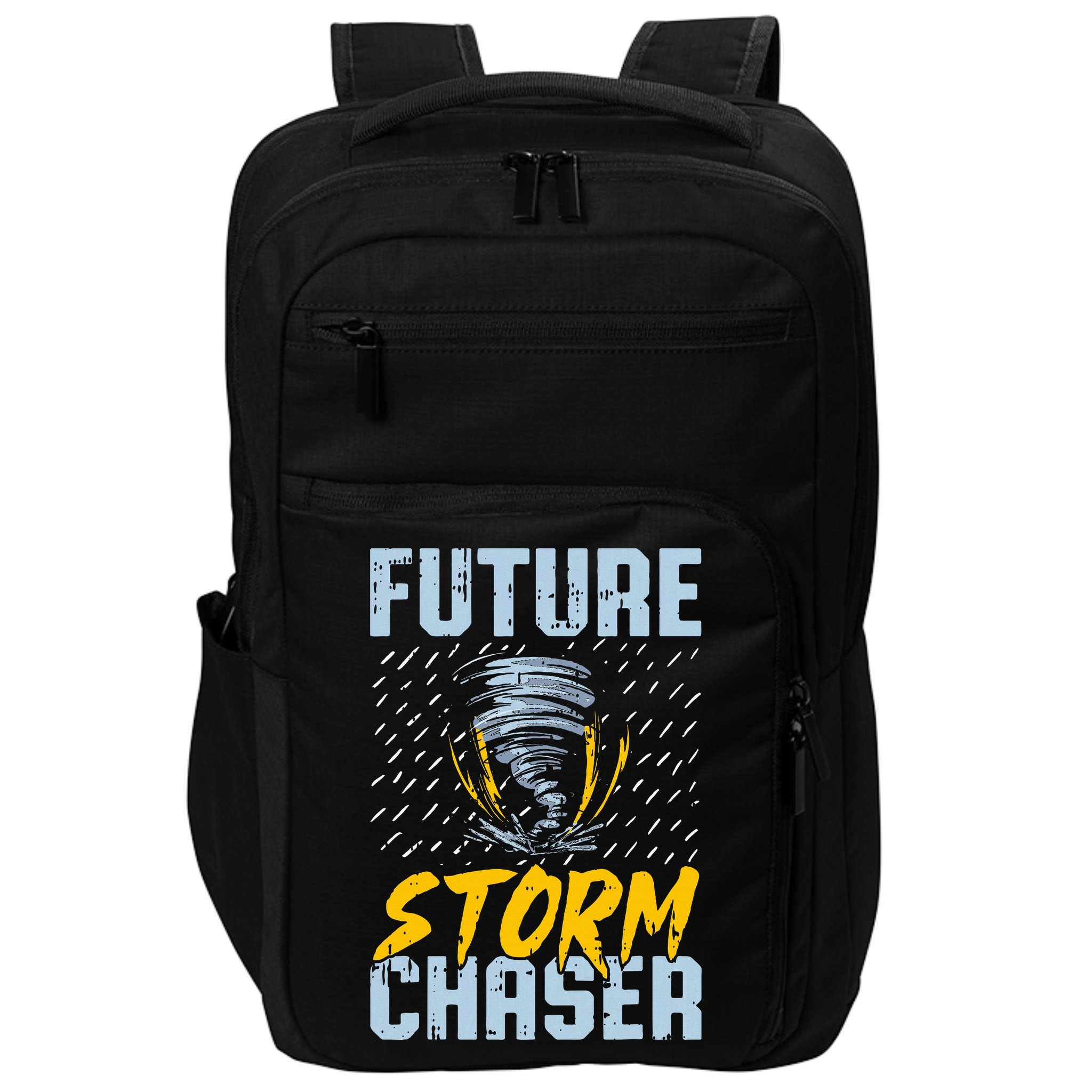 Future Storm Chaser Funny Meteorologist Storm Hunter Impact Tech Backpack