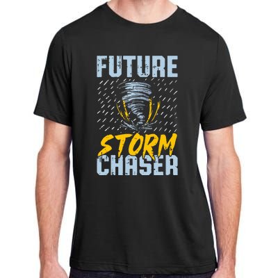 Future Storm Chaser Funny Meteorologist Storm Hunter Adult ChromaSoft Performance T-Shirt