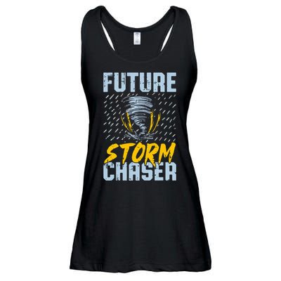 Future Storm Chaser Funny Meteorologist Storm Hunter Ladies Essential Flowy Tank