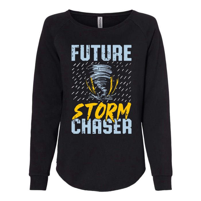 Future Storm Chaser Funny Meteorologist Storm Hunter Womens California Wash Sweatshirt