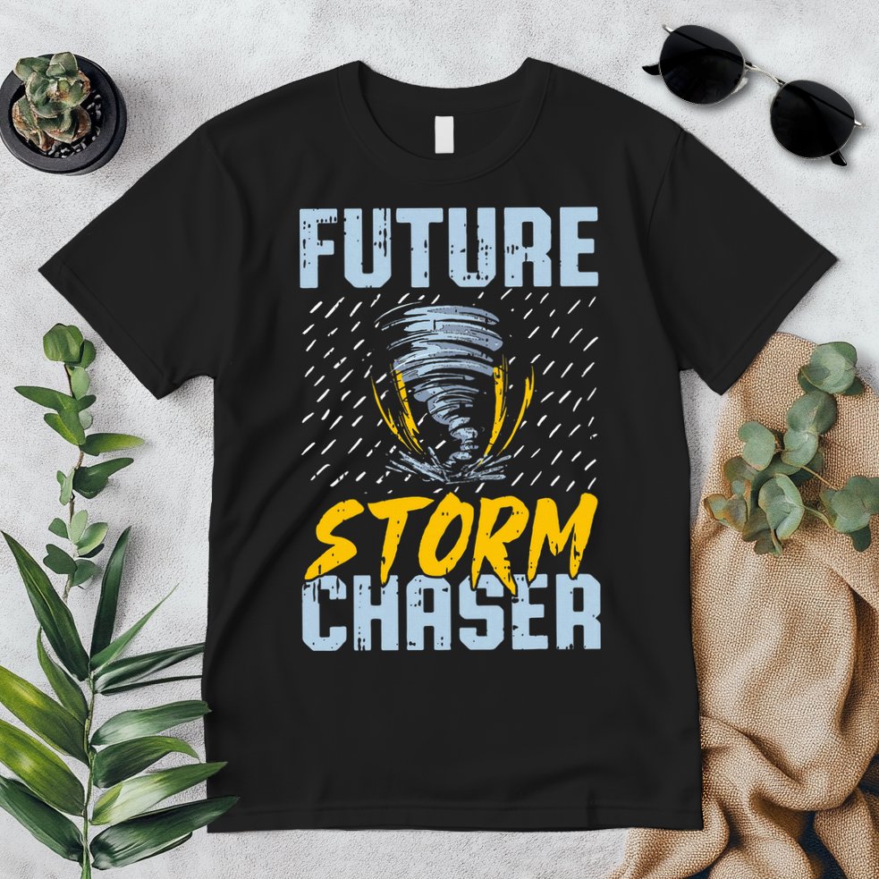 Future Storm Chaser Funny Meteorologist Storm Hunter Premium T-Shirt