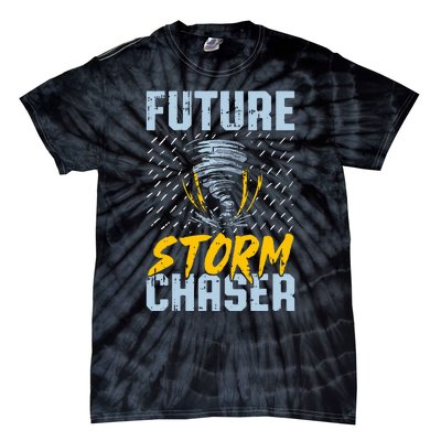 Future Storm Chaser Funny Meteorologist Storm Hunter Tie-Dye T-Shirt