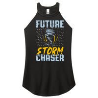 Future Storm Chaser Funny Meteorologist Storm Hunter Women's Perfect Tri Rocker Tank