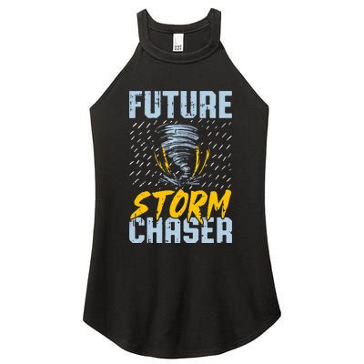 Future Storm Chaser Funny Meteorologist Storm Hunter Women's Perfect Tri Rocker Tank