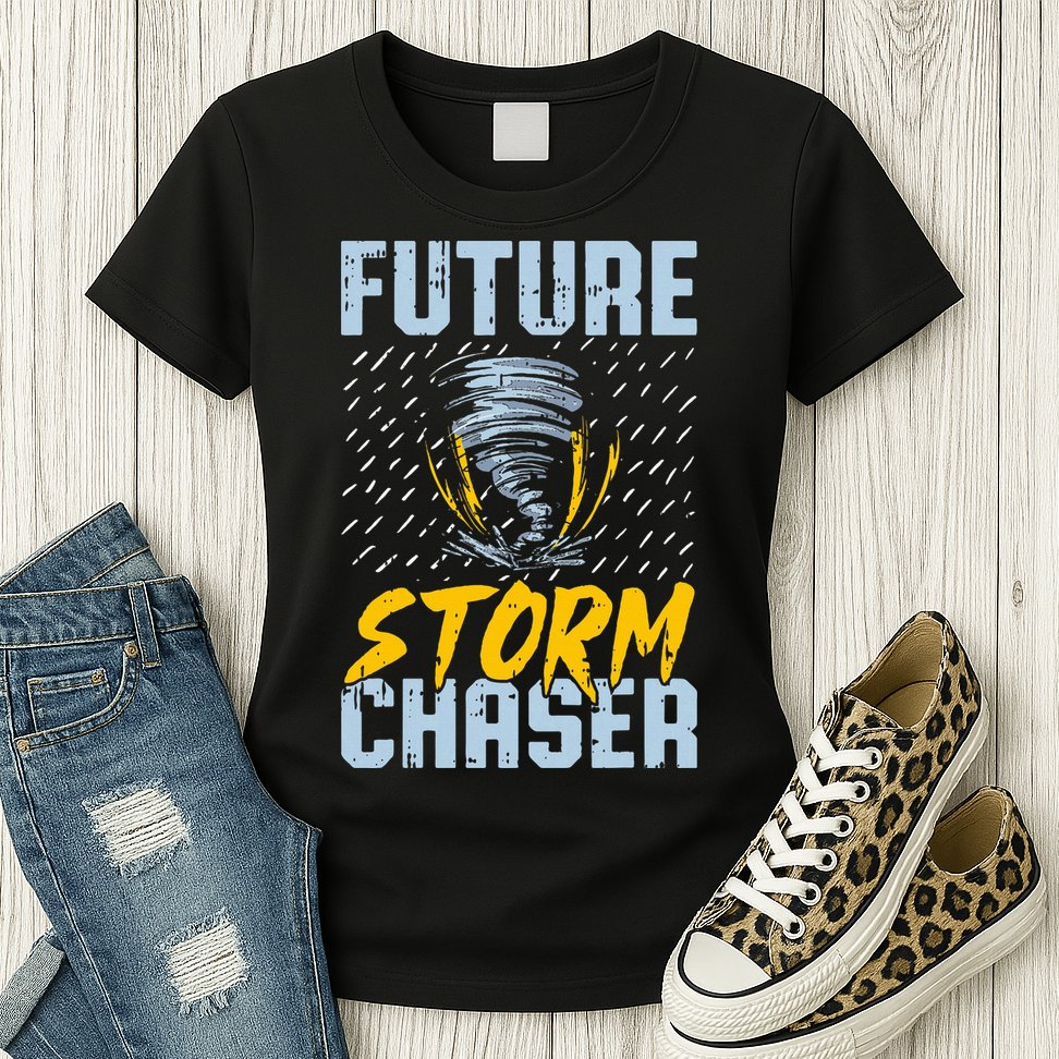 Future Storm Chaser Funny Meteorologist Storm Hunter Womens T-Shirt