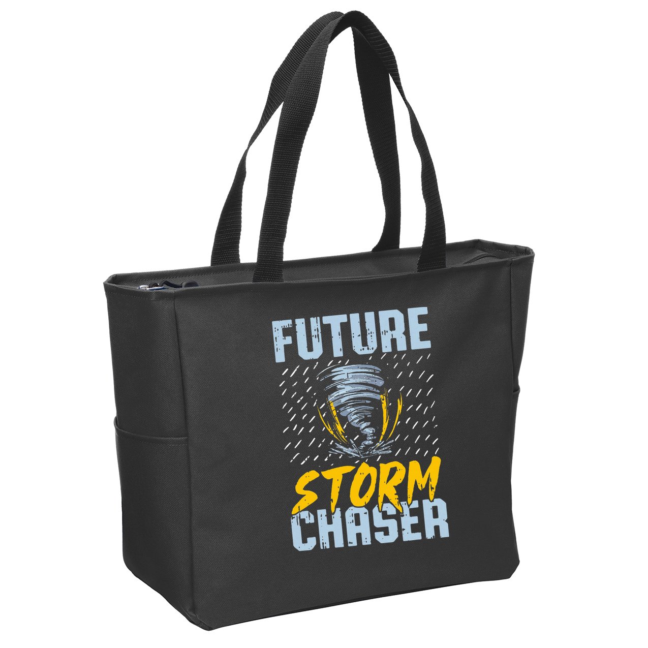 Future Storm Chaser Funny Meteorologist Storm Hunter Zip Tote Bag