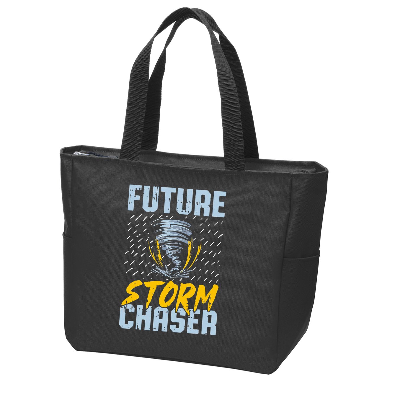Future Storm Chaser Funny Meteorologist Storm Hunter Zip Tote Bag