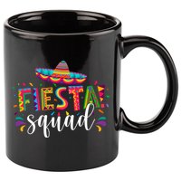 Fiesta Squad Cinco De Mayo Party 11oz C Handle Ceramic Mug